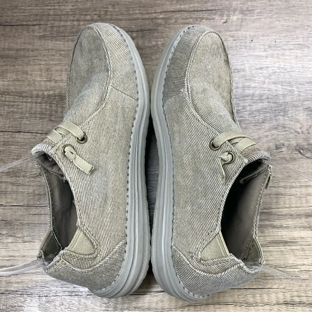 ‎Skechers~Youth Boy’s~”Melson Raymon”~Casual Taupe Low Sneakers~Size 5
